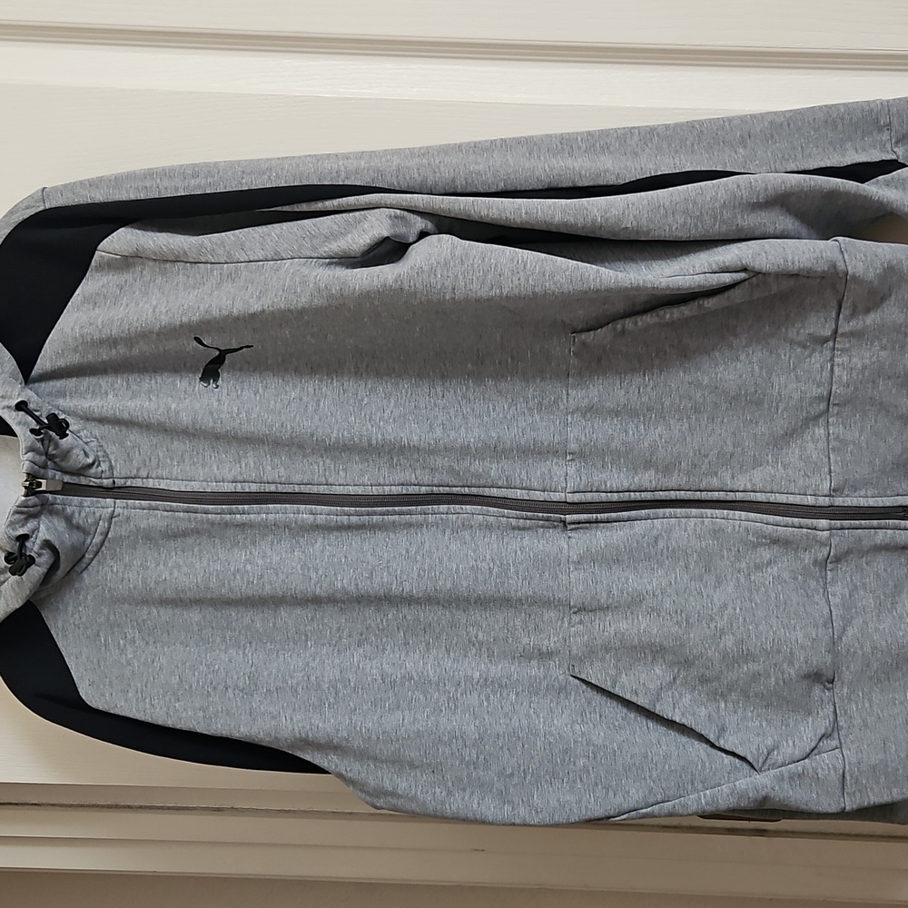 Puma Heather Gray and Black Hoodie